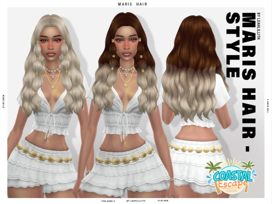 Coastal Escape Maris Bubble Braid Hairstyle