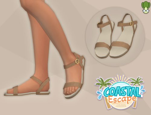 Coastal Escape - Strappy Flat Sandals