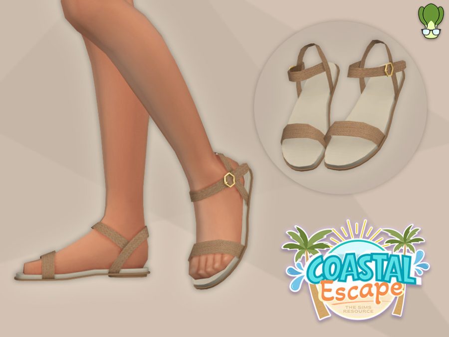 Coastal Escape - Strappy Flat Sandals