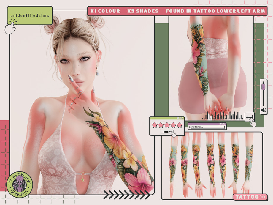 Coastal Escape Tropical Tattoo - Image 2