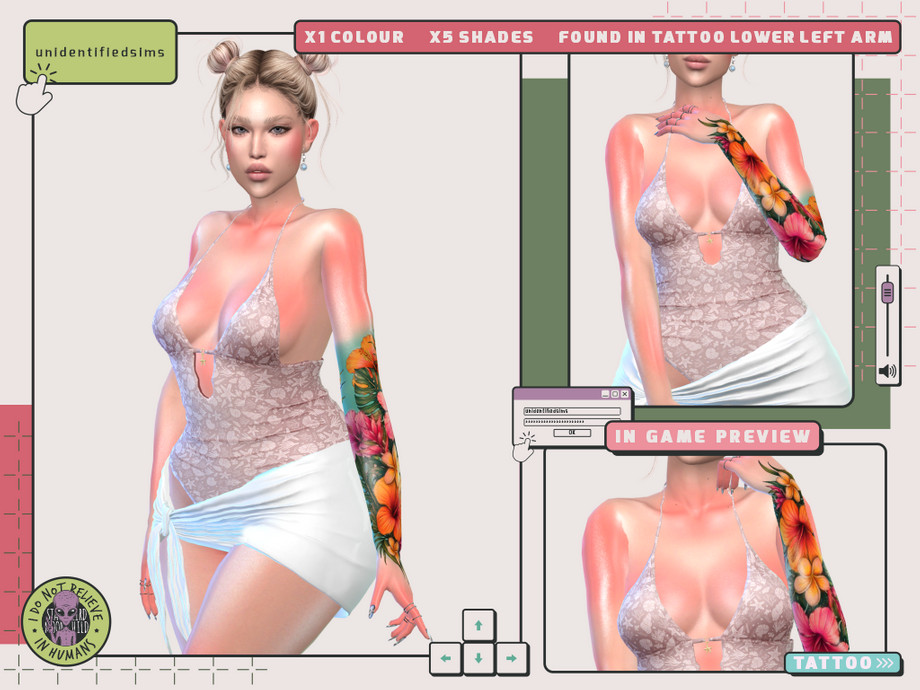 Coastal Escape Tropical Tattoo - Image 3