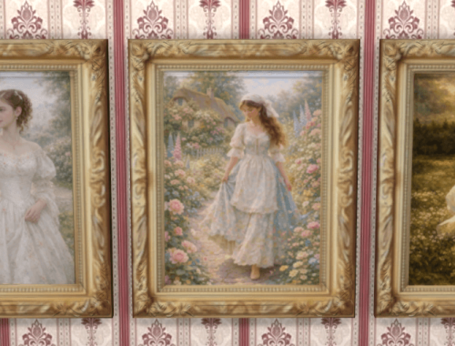 Vintage romance paintings