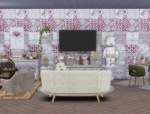 Vintage Patchwork Wallpaper