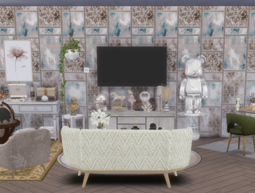 Vintage Patchwork Wallpaper