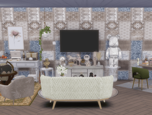 Vintage Patchwork Wallpaper