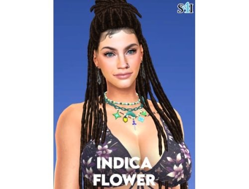 Sims 4 Cas: Indica Flower