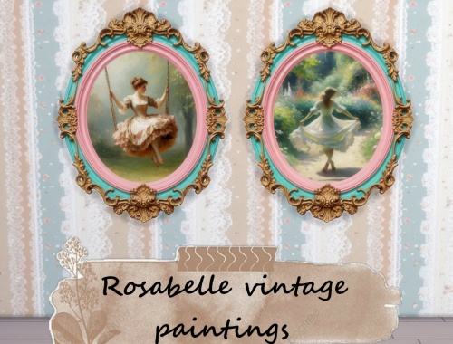 Rosabelle vintage paintings