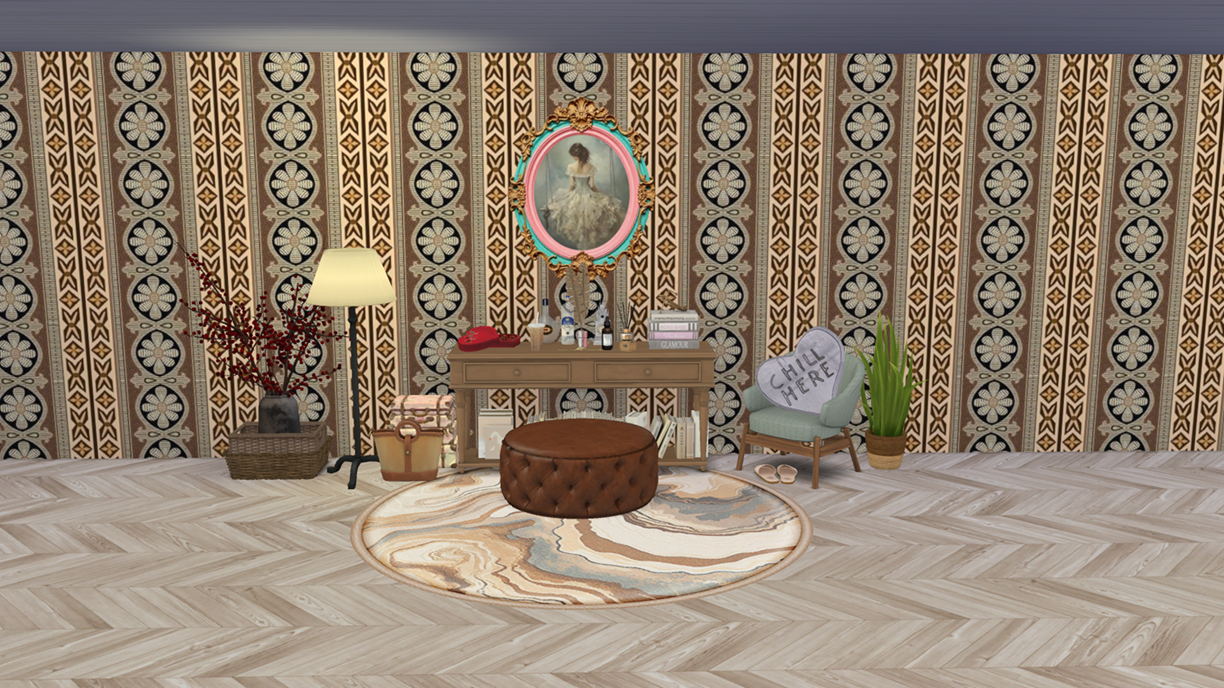 Elegant vintage style brown wallpaper 20 swatches - Image 9