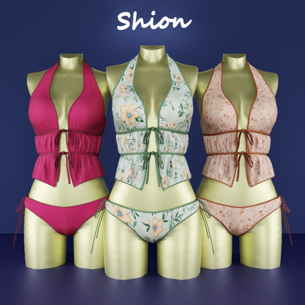 Shion-kim Retro Picnic Tankini