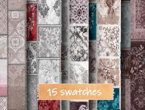 Vintage Patchwork Wallpaper
