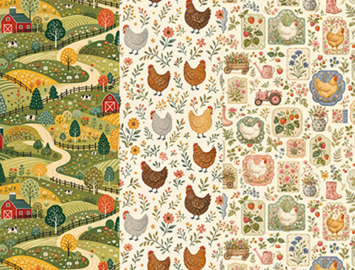 Country Farmhouse Wallpaper