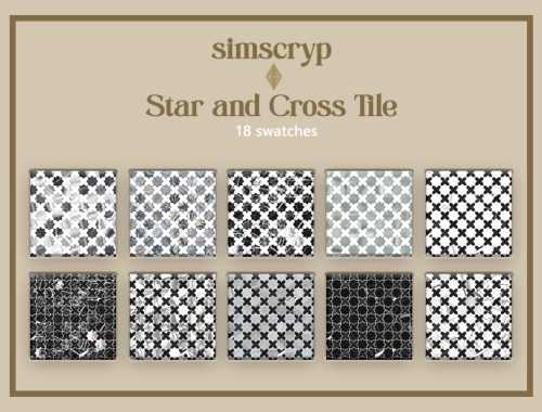 Simscryp - Star And Cross Tile