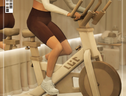 Beige Spinning Bike