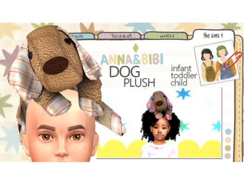 Dog Plush_head [anna&bibi]
