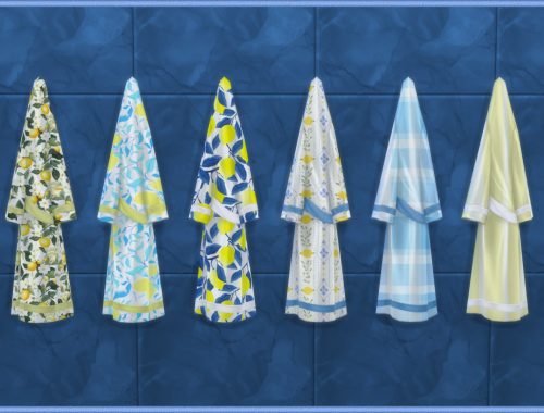 Mediterranean Vibes Bath Robe & Towels