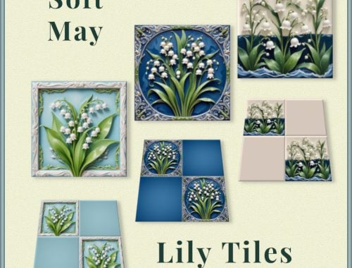 Soft May Lily Tiles