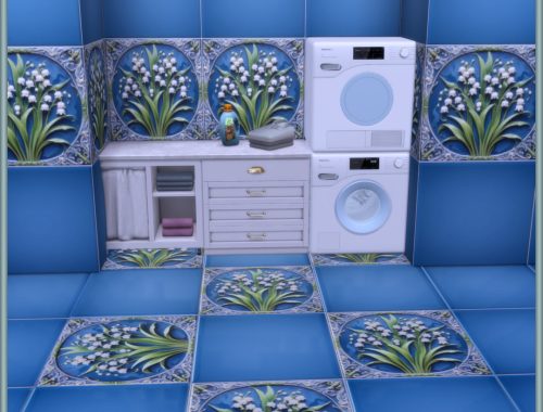 Soft May Lily Tiles