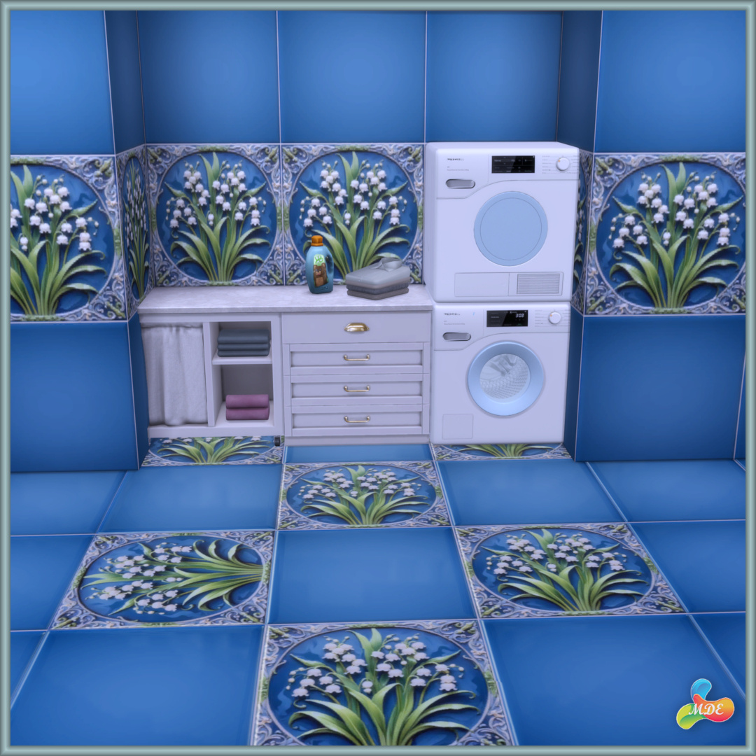 Soft May Lily Tiles - Image 3