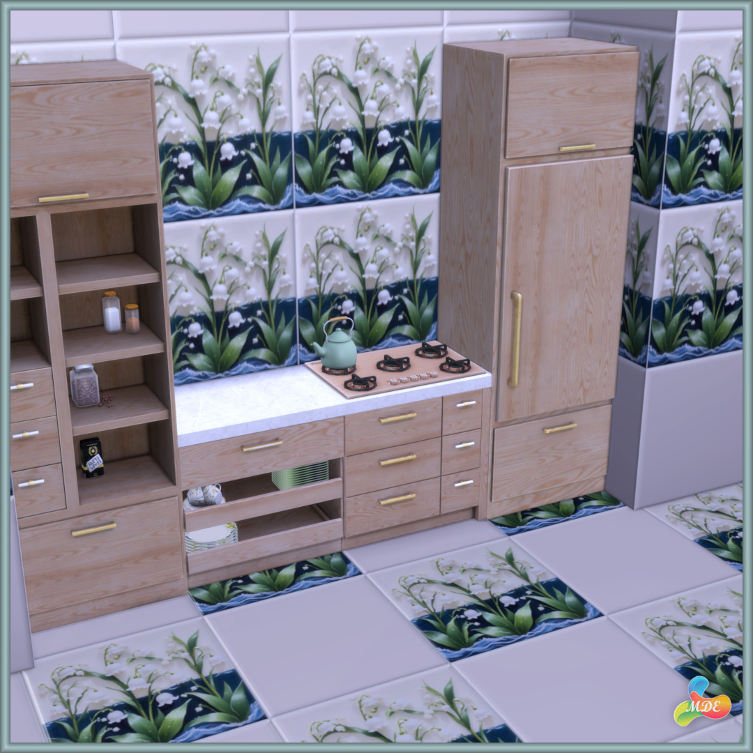 Soft May Lily Tiles - Image 4