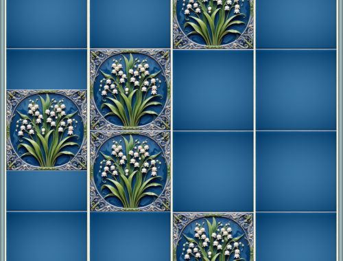 Soft May Lily Tiles