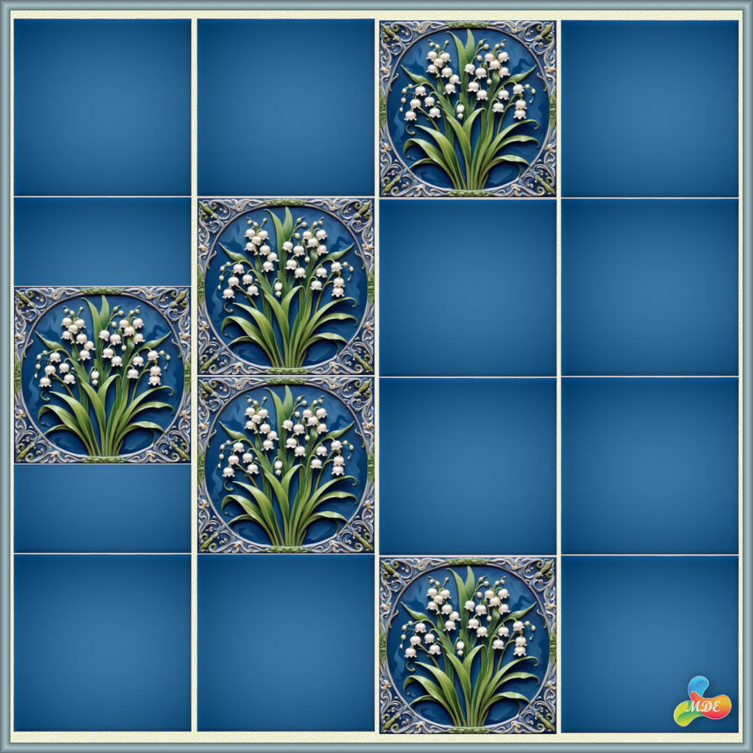 Soft May Lily Tiles - Image 6