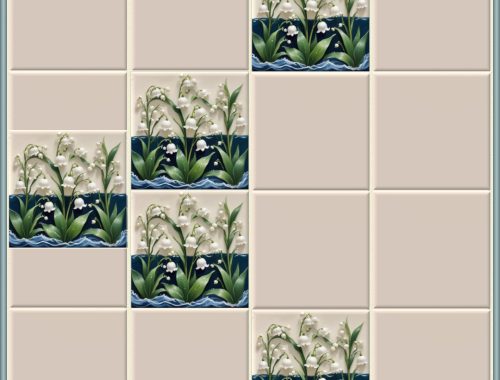 Soft May Lily Tiles