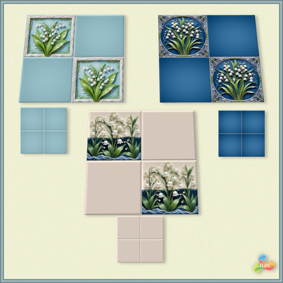 Soft May Lily Tiles - Image 8