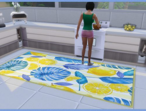 Mediterranean Vibes Kitchen Rugs