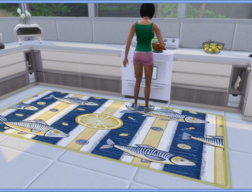 Mediterranean Vibes Kitchen Rugs