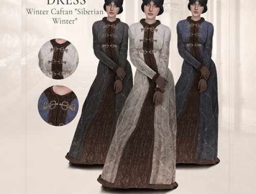 Medieval Winter Caftan "siberian Winter" By Medmish_sims