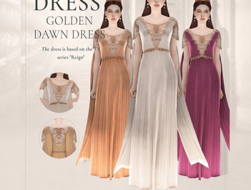 Medieval Dress — Reign Tv Show Inspired Gown By Medmish_sims