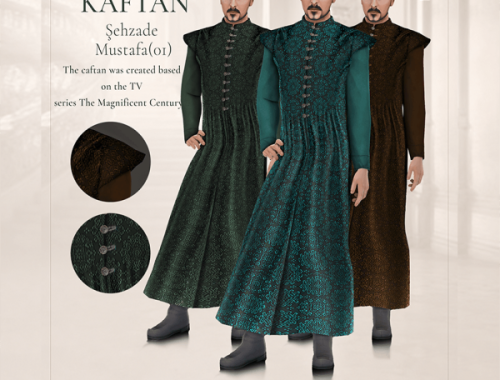 Medieval Clothing | Men's Kaftan By Medmish_sims