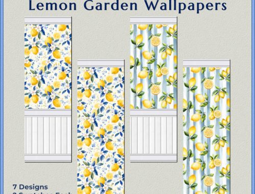 Mediterranean Vibes Lemon Garden Wallpapers
