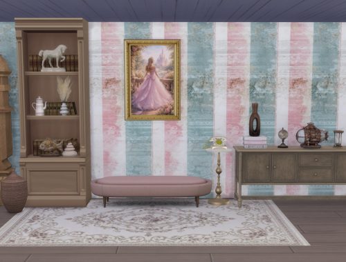 Touch of vintage romance wallpaper