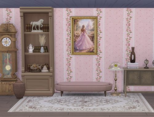 Touch of vintage romance wallpaper