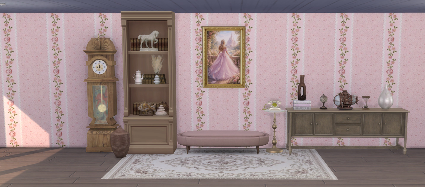 Touch of vintage romance wallpaper - Image 2