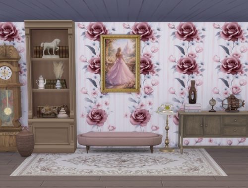 Touch of vintage romance wallpaper
