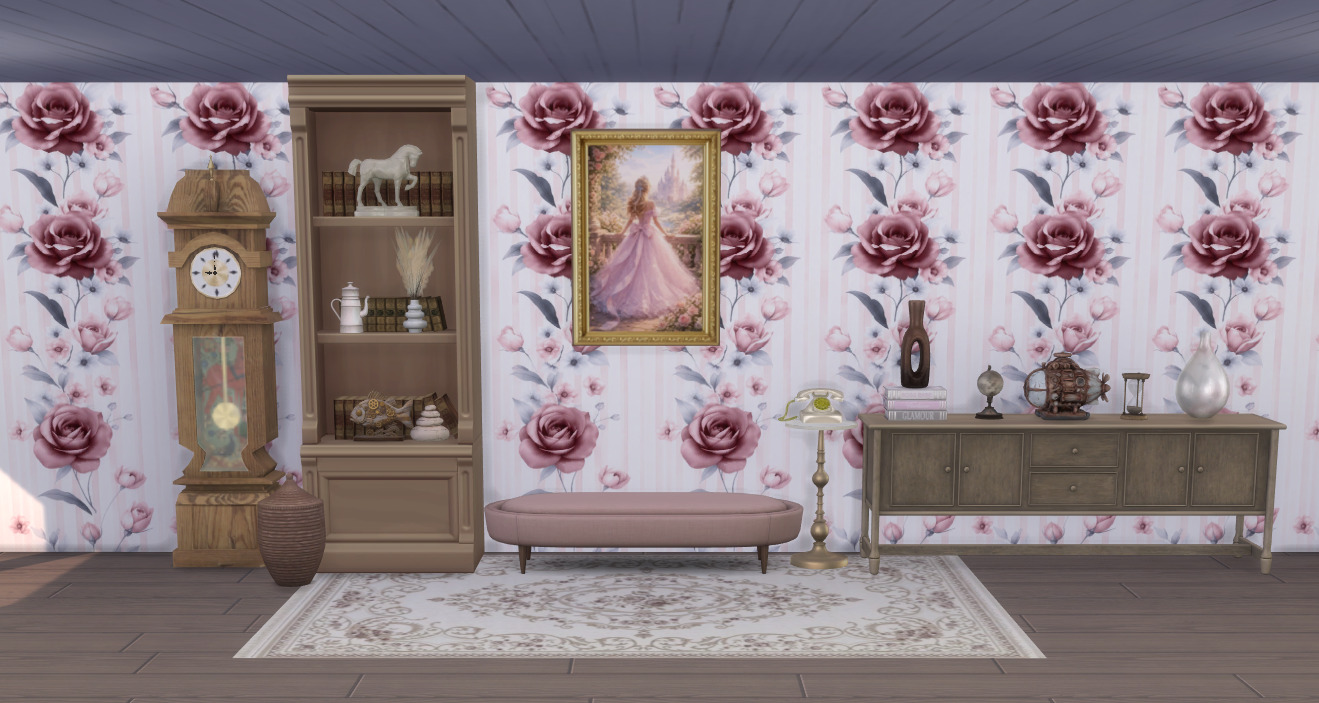 Touch of vintage romance wallpaper - Image 4