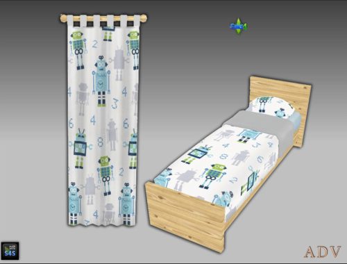 Adv-mabra Five S4bedcurtainset
