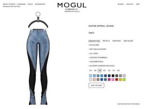 Mogul - Dafne Spiral Jeans (patreon Exclusive)