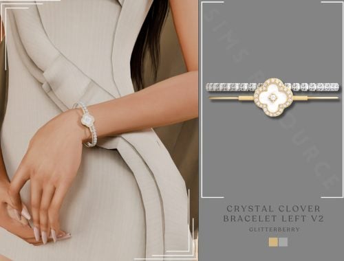 Patreon - Crystal Clover Bracelet Left V2