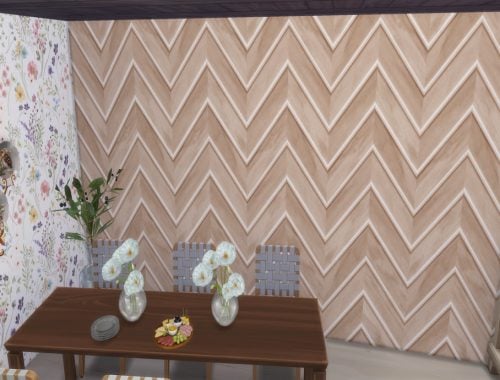 Slatted Chevron Wall