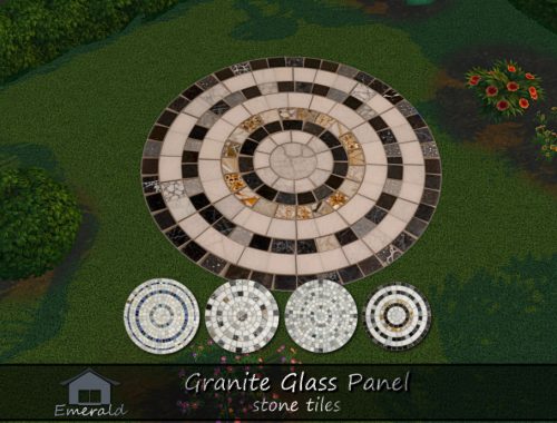 Granite Glass Panel Stone Tiles