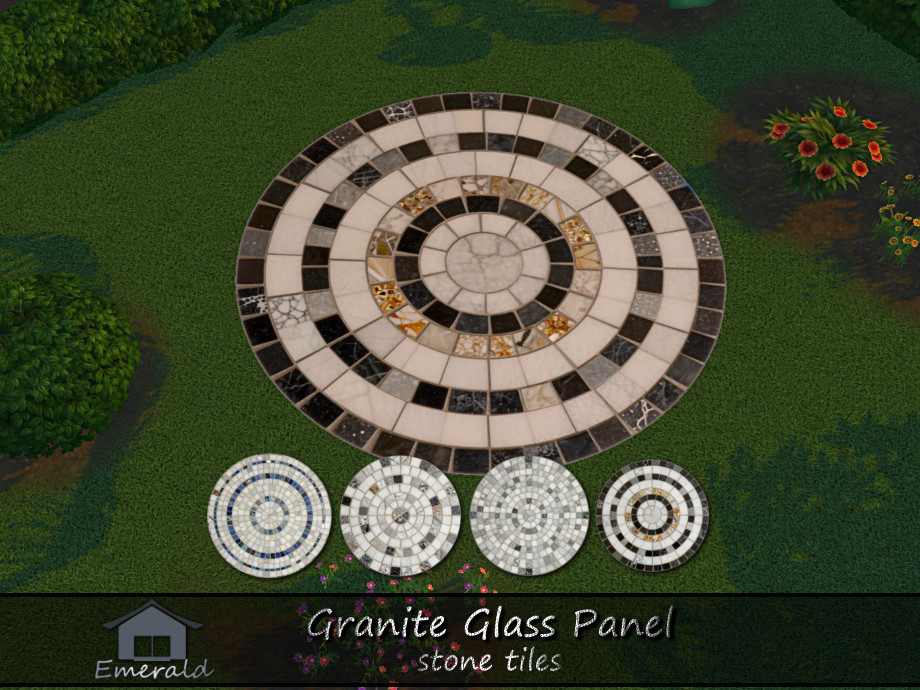 Granite Glass Panel Stone Tiles