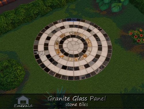 Granite Glass Panel Stone Tiles