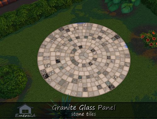 Granite Glass Panel Stone Tiles