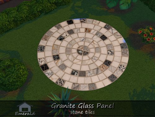 Granite Glass Panel Stone Tiles