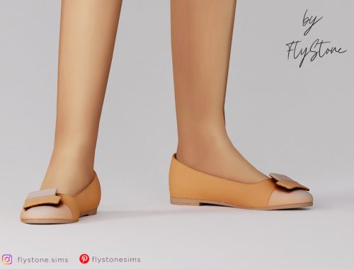 Child Bow Accent Flats