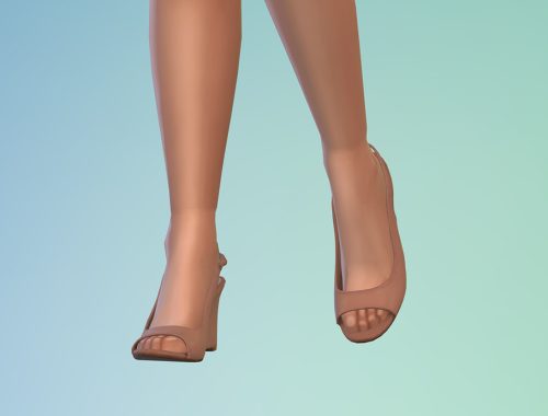 Female Peep Toe Wedge Heels