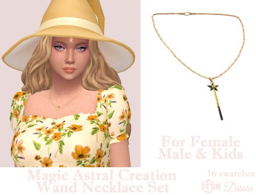 Magic Astral Creation Wand Necklace